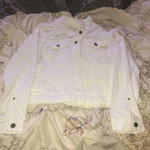 white denim jacket